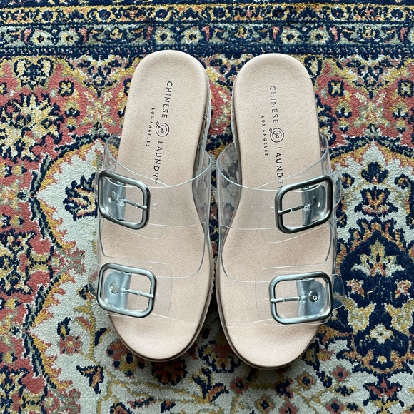 Chinese Laundry Transparent Platform Sandals - Picture 4 of 4